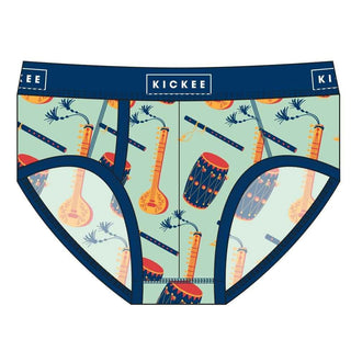 KicKee Pants KicKee Mens Print Brief Underwear - Pistachio Indian Instruments