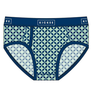 Men's Print Bamboo Brief Underwear - Pistachio Taj Mahal Underwear