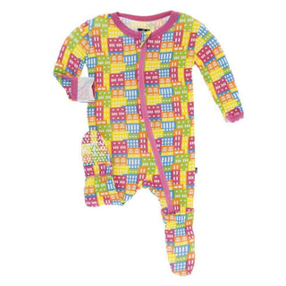 Bamboo Footie with Zipper - Natural Houses Baby & Toddler Sleepwear