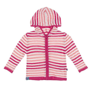 KicKee Pants Kids Knitted Hoodie - Forest Fruit Stripe