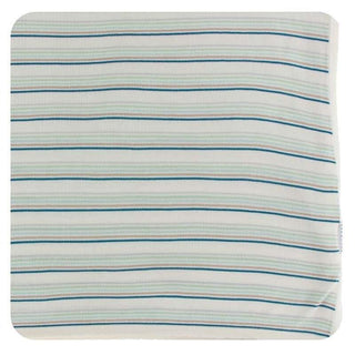 KicKee Pants Knitted Throw Blanket - Culinary Arts Stripe