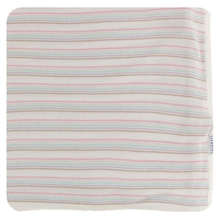 KicKee Pants Knitted Throw Blanket - Cupcake Stripe