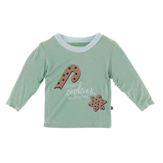 Print Bamboo Long Sleeve Easy Fit Crew Neck Tee - So Many Cookies Baby & Toddler Tops