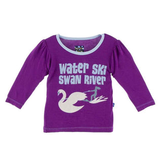 Print Bamboo Long Sleeve Puff Tee - Starfish WaterSki Swan River Baby & Toddler Tops