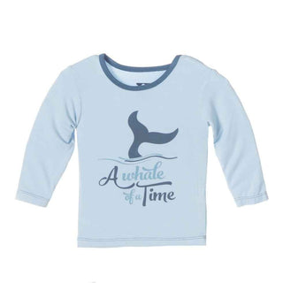 Print Bamboo Long Sleeve Tee, Pond Whale of a Time Baby & Toddler Tops