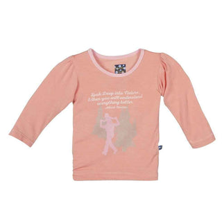 Bamboo Long Sleeve Piece Puff Tee, Dad and Daughter Nature Walk Baby & Toddler Tops