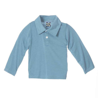 KicKee Pants Long Sleeve Polo Shirt, Blue Moon