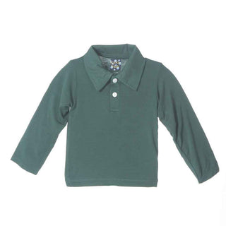 KicKee Pants Long Sleeve Polo Shirt, Seaweed