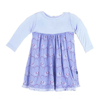 Bamboo Long Sleeve Swing Dress, Forget Me Not Mountain Goat Baby & Toddler Dresses