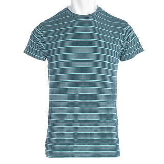 KicKee Pants Mens Basic Short Sleeve Tee, Shining Sea Stripe