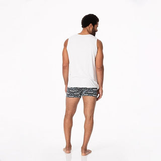 KicKee Pants Mens Boxer Briefs - Stone Paddles and Canoe