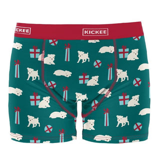 KicKee Pants Mens Print Boxer Brief - Cedar Puppies and Presents WCA22