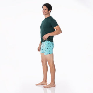 KicKee Pants Mens Print Boxer Brief - Iceberg Holiday Lights WCA22