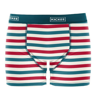 KicKee Pants Mens Print Boxer Brief - USA Stripe