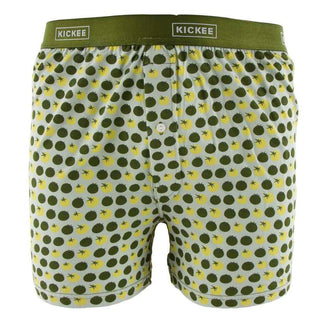 KicKee Pants Mens Print Boxer Short - Aloe Tomatoes