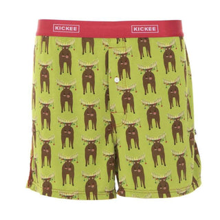 KicKee Pants Mens Print Boxer Short - Meadow Bad Moose