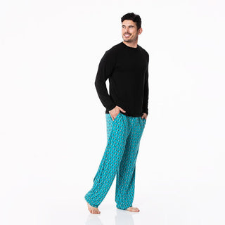 KicKee Pants Mens Print Long Sleeve Pajama Set - Bay Penguins