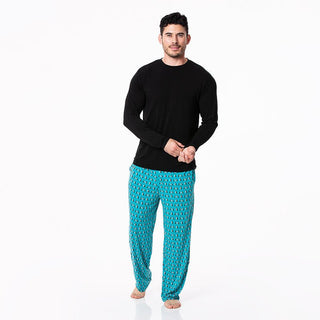 KicKee Pants Mens Print Long Sleeve Pajama Set - Bay Penguins