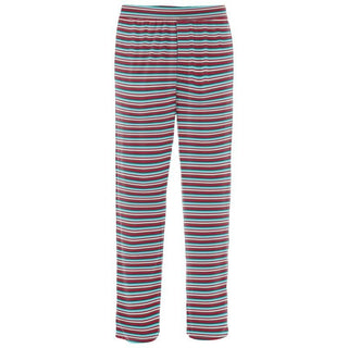 KicKee Pants Mens Print Pajama Pants - Christmas Stripe WCA22 | Stylish Sleepies offer designs that make bedtime beautiful.