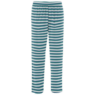 KicKee Pants Mens Print Pajama Pants - Dino Stripe 15ANV | Stylish Sleepies offer designs that make bedtime beautiful.