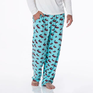 KicKee Pants Mens Print Pajama Pants - Iceberg Trucks and Trees WCA22