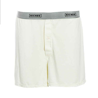 KicKee Pants Mens Solid Boxer Short - Natural WC20