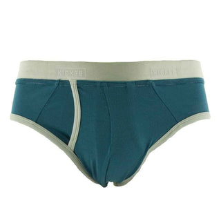 Men's Solid Bamboo Brief Underwear - Oasis with Aloe Underwear