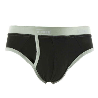 Men's Solid Bamboo Brief Underwear- Zebra with Aloe Underwear