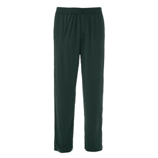 KicKee Pants Mens Solid Pajama Pants - Pine WCA22 | Stylish Sleepies offer designs that make bedtime beautiful.