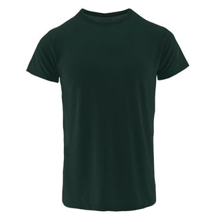 KicKee Pants Mens Solid Short Sleeve Crew Neck Tee Shirt - Pine WCA22