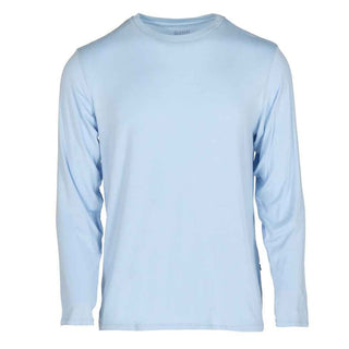 KicKee Pants MensSolid Long Sleeve Basic Tee, Pond