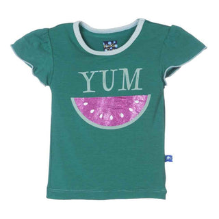 Print Bamboo Flutter Sleeve Tee, Watermelon Baby & Toddler Tops