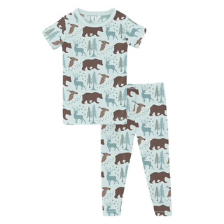 Kickee Pants Short Sleeve Pajama Set - Fresh Air Forest Adventure | Baby Riddle