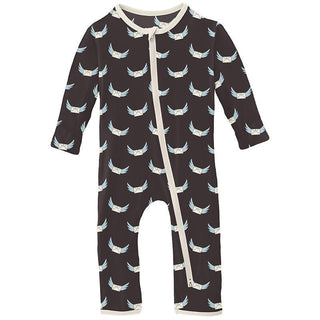 Print Bamboo Coverall with 2-Way Zipper - Midnight Email Baby & Toddler Sleepwear