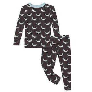 KicKee Pants Print Bamboo Long Sleeve Pajama Set - Midnight Email | Stylish Sleepies offer designs that make bedtime beautiful.