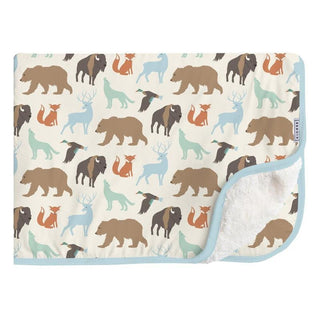 KicKee Pants Print Bamboo Sherpa-Lined Throw Blanket - National Wildlife Federation