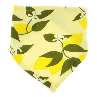 Print Bamboo Bandana Bib - Lime Blossom Lemon Tree, One Size Bibs