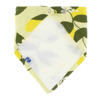 KicKee Pants Print Bandana Bib - Lime Blossom Lemon Tree, One Size