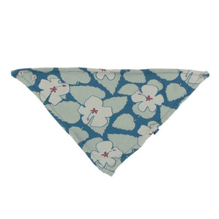 KicKee Pants Print Bandana Bib - Oasis Hibiscus, One Size