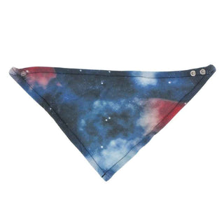 Print Bamboo Bandana Bib - Red Ginger Galaxy, One Size KicKee Pants