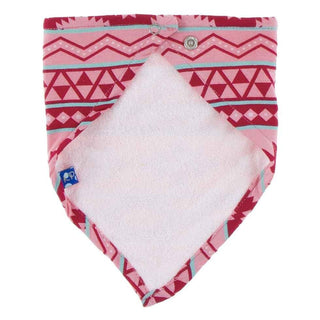 KicKee Pants Print Bandana Bib - Strawberry Mayan Pattern, One Size