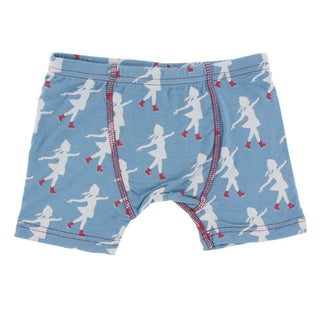 KicKee Pants Print Boys Boxer Brief - Blue Moon Ice Skater