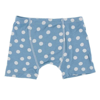 Print Boy's Boxer Brief - Blue Moon Snowballs KicKee Pants