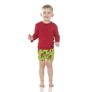 KicKee Pants Print Boys Boxer Brief - Meadow Bad Moose