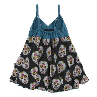 KicKee Pants Print Cancun Spaghetti Strap Dress - Dia de los Muertos