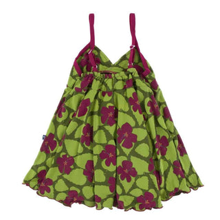 Print Cancun Spaghetti Strap Dress - Pesto Hibiscus Baby & Toddler Dresses