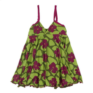 Print Cancun Spaghetti Strap Dress - Pesto Hibiscus Baby & Toddler Dresses