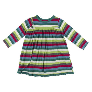 Print Bamboo Classic Long Sleeve Swing Dress - 2020 Multi Stripe Baby & Toddler Dresses