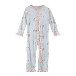 KicKee Pants Print Classic Ruffle Coverall with Zipper - Fresh Air Ballet