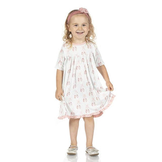 Print Bamboo Classic Short Sleeve Swing Dress - Fresh Air Ballet Baby & Toddler Dresses